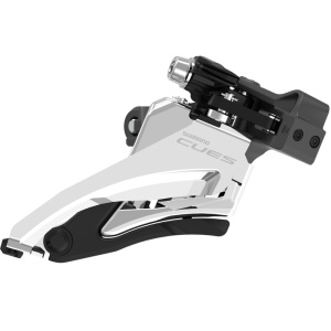 SCHIMBATOR FATA SHIMANO CUES FD-U6000-M PT. 2X10/11 VIT. PRINDERE COLIER MID 34.9MM (W/31.8 & 28.6MM ADAPT) TOP SWING UNGHI CS 64-69 PT: 36T/40T AMBALAT IND.