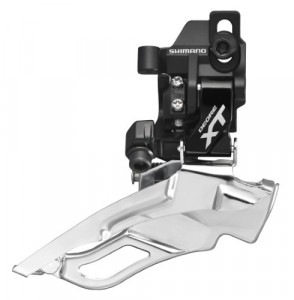 SCHIMBATOR FATA SHIMANO DEORE XT FD-M781D-L TRIPLU PT. 10 VIT. PE SPATE DOWN SWING TRAGERE DUBLA PRINDERE DIRECT MOUNT PT. 42T UNGHI CS 66-69 NEGRU AMBALAT IND.