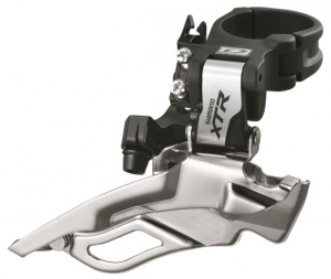 SCHIMBATOR FATA SHIMANO XTR FD-M981 TRIPLU PT. 10 VIT. PE SPATE DOWN SWING TRAGERE DUBLA COLIER 34.9MM (INCL. ADAPTOR 31.8MM & 28.6MM) UNGHI CS 66-69 AMBALAT IND.