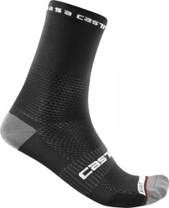 Sosete Castelli Rosso Corsa PRO 15, unisex, negru, S/M, 35-39 - Img 2