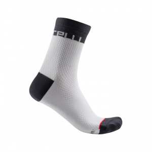 Sosete Castelli Velocissima 12, de dama, Alb/Antracit, L/XL, 39-41