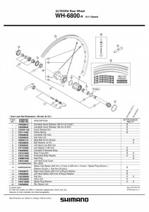 SPITA SHIMANO WH-6800-R STANGA 305MM INCL. CAPAT & SAIBA - Img 2