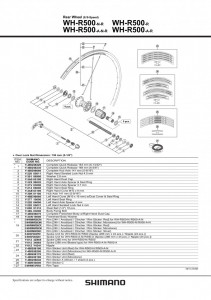 SPITA SHIMANO WH-R500-R 288MM - Img 2