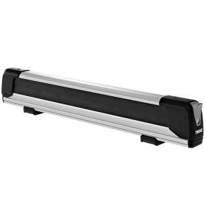 Suport 5 perechi schiuri Thule SnowPack Extender 7325 Argintiu cu prindere pe bare transversale aluminiu cu profil T - Img 4