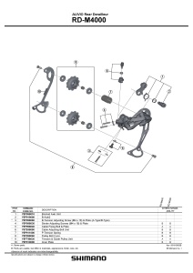 SURUB PT. ROLE DE SCHIMBATOR SHIMANO RD-M4000 2 BUC. - Img 2