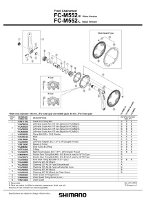 SURUBURI (M8X8.5) & PIULITA SHIMANO PT. FC-M552 32T B-TYPE (4 SETURI)
