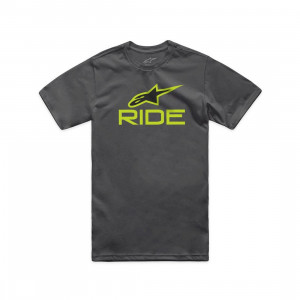 Tricou Alpinestars Ride 4.0 CSF Tee Charcoal/Lime/Black XXL - Img 2