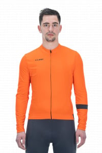 TRICOU CICLISM CUBE BLACKLINE JERSEY L/S ORANGE M - Img 2