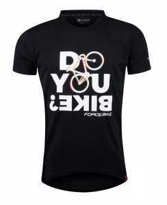 Tricou ciclism Force Bike, Black, XS - Img 2