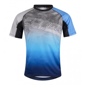 Tricou ciclism Force MTB Core gri/albastru 3XL - Img 8
