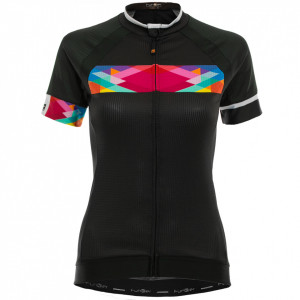 Tricou Ciclism FUNKIER Nugola-2 Pro Women (S/S) - Black/Multicolor XL - Img 3