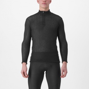 Tricou cu maneca lunga Castelli Cold Day 2nd Layer, Negru, L