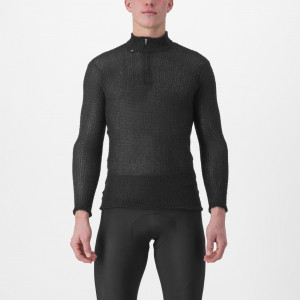 Tricou cu maneca lunga Castelli Cold Day 2nd Layer, Negru, M