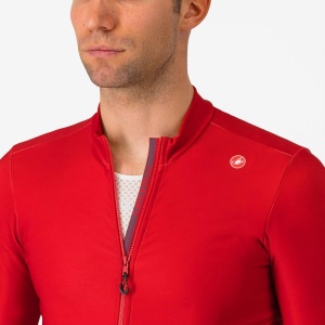 Tricou cu maneca lunga Castelli Espresso Thermal, Rosu Aprins, L - Img 5