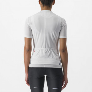 Tricou cu maneca scurta Castelli Anima 4, pentru femei, alb fildes, S - Img 2