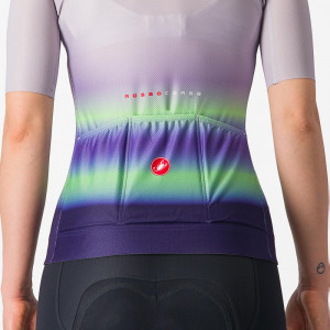 Tricou cu maneca scurta Castelli Climbers 4.0 W, de dama, Violet/Vernil/Mov, M - Img 6