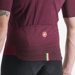 Tricou cu maneca scurta Castelli Essenza, Visiniu, L - Img 3