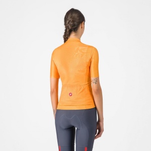 Tricou cu maneca scurta Castelli Fantasia, pentru femei, portocaliu aprins, S - Img 3
