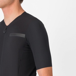 Tricou cu maneca scurta Castelli Premio EVO, pentru barbati, negru deschis/negru, L - Img 2