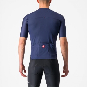 Tricou cu maneca scurta Castelli Prologo 7, Indigo/Albastru/Gri, XL - Img 2