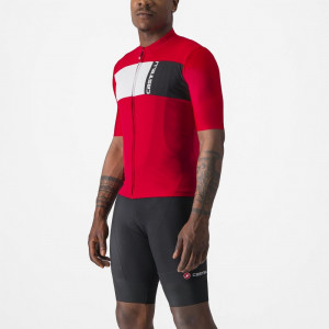 Tricou cu maneca scurta Castelli Prologo 7 Rosu/Alb/Negru M - Img 3