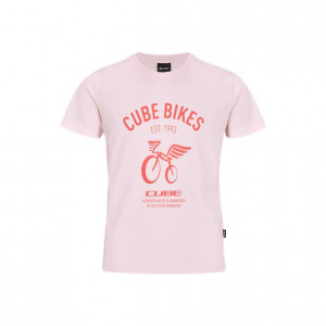 TRICOU CUBE JUNIOR ORGANIC T-SHIRT WINGS ROSE L (134/140)