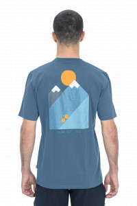 TRICOU CUBE ORGANIC T-SHIRT MOUNTAINS DARK BLUE L - Img 3