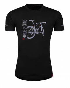 Tricou FORCE FLOW maneci scurte negru XS - Img 2