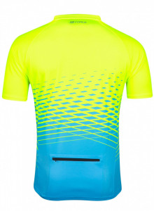 Tricou maneca scurta Force MTB Angle albastru/fluo 4XL - Img 4