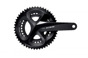 ANGRENAJ PEDALIER SHIMANO 105 FC-R7000 50X34T BRAT 172.5MM PT. 11 VIT. PE SPATE HOLLOWTECH 2 FARA BUTUC PEDALIER FARA CG NEGRU AMBALAT IND.