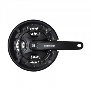 ANGRENAJ PEDALIER SHIMANO FC-MT101 PT. 9 VIT. BRAT 170MM 40X30X22T CG INCL. SURUBURI DE FIXARE INCOMPATIBIL CHAINCASE NEGRU AMBALAT IND.