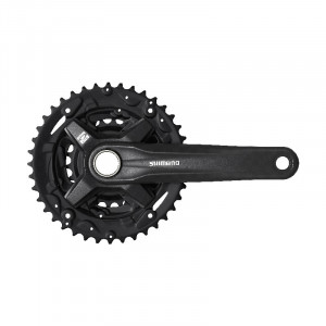 ANGRENAJ PEDALIER SHIMANO FC-MT210-3 PT. 9 VIT. BRAT 170MM 40X30X22T FARA CG 2-PCS FC FARA BUTUC PEDALIER NEGRU AMBALAT IND.