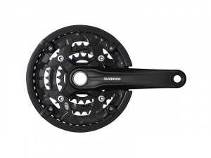 ANGRENAJ PEDALIER SHIMANO FC-MT300-3 PT. 9 VIT. BRAT 175MM 44X32X22T CG 2-PCS FC FARA BUTUC PEDALIER NEGRU AMBALAT IND.