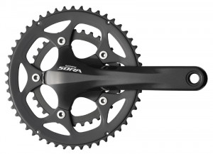 ANGRENAJ PEDALIER SHIMANO SORA FC-3550 50X34T BRAT 170MM HOLLOWTECH 2 SOLID CRANK PT. 9 VIT. PE SPATE FARA CG FARA BUTUC PEDALIER AMBALAT IND.