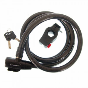 Antifurt Cablu CROSSER CL-823 15mm/180cm - Black - Img 2