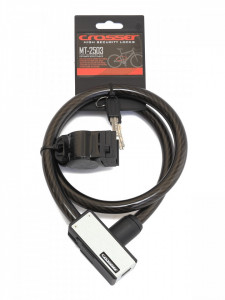 Antifurt Cablu CROSSER MT 2503 15mm/90cm - Black