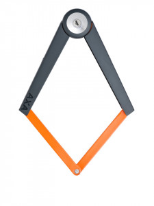Antifurt Pliabil AXA Toucan 4mm/80cm - Orange