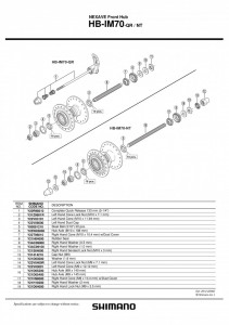 AX PT. BUTUC FATA SHIMANO HB-RM50-FNT 140MM (5-1/2") NUT TYPE