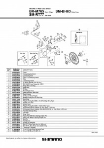 AX SI SIGURANTA PT PLACUTE DE FRANA SHIMANO BR-M765