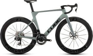 BICICLETA CUBE LITENING AERO C:68X SLX SEAGREY BLACK 2026 52 cm