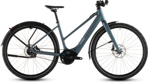 BICICLETA ELECTRICA CUBE EDITOR HYBRID SLT 400X FE TRAPEZE SMARAGDGREY PRISM 2026 54 cm