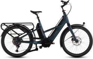 BICICLETA ELECTRICA CUBE LONGTAIL HYBRID 800 ROYALGREEN BLACK 2026 One Size