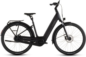 BICICLETA ELECTRICA CUBE SUPREME HYBRID COMFORT PRO 600 EASY ENTRY GREY CHROME 2026 50 cm