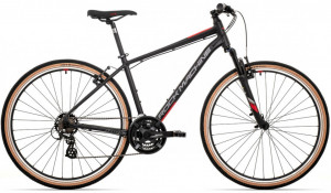 Bicicleta Rock Machine Crossride 100 29 Matte Black/Dark Grey/Brick Red 18.0 - (M) - Img 2