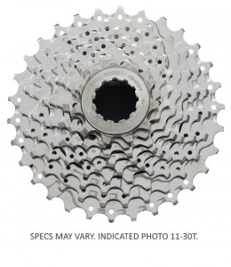 BLOC DE PINIOANE PE CASETA SHIMANO CS-HG50-9 9 VIT. NICHELAT 12-13-14-15-17-19-21-23-25T 1 SET=10BUC SEMI-VRAC