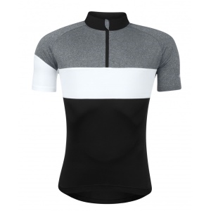 Bluza ciclism Force View maneci scurte negru/gri/alb XL - Img 1