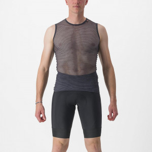Bluza corp fara maneci Castelli Miracolo Wool SL, Gri, M - Img 3