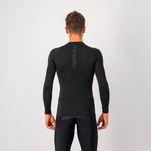 Bluza de corp cu maneca lunga Castelli Seamless Base Layer LS, Negru, XXL - Img 3