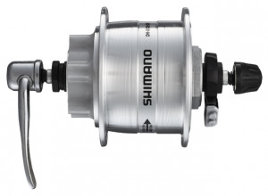 BUTUC CU DINAM SHIMANO DH-3D32-QR 6V/3.0W 36H OLD 100MM QR 133MM PT. ROTOR 6-SURUBURI SM-DH10 CLEAR AMBALAT IND.