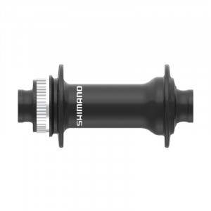 BUTUC FATA SHIMANO HB-MT410-B CENTER LOCK DISC 28H PT. 15MM THRU TYPE AXLE (FARA AXLE) OLD:110MM FARA LOCK RING NEGRU AMBALAT IND.